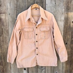 Vintage 70s Levi's Panatela Corduroy Shirt Jacket Medium-Large